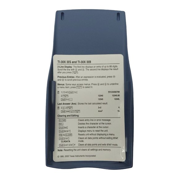 Texas Instruments TI 30X IIS Scientific Calculator Solar 2 Line 10 Digit TESTED - Picture 4 of 9